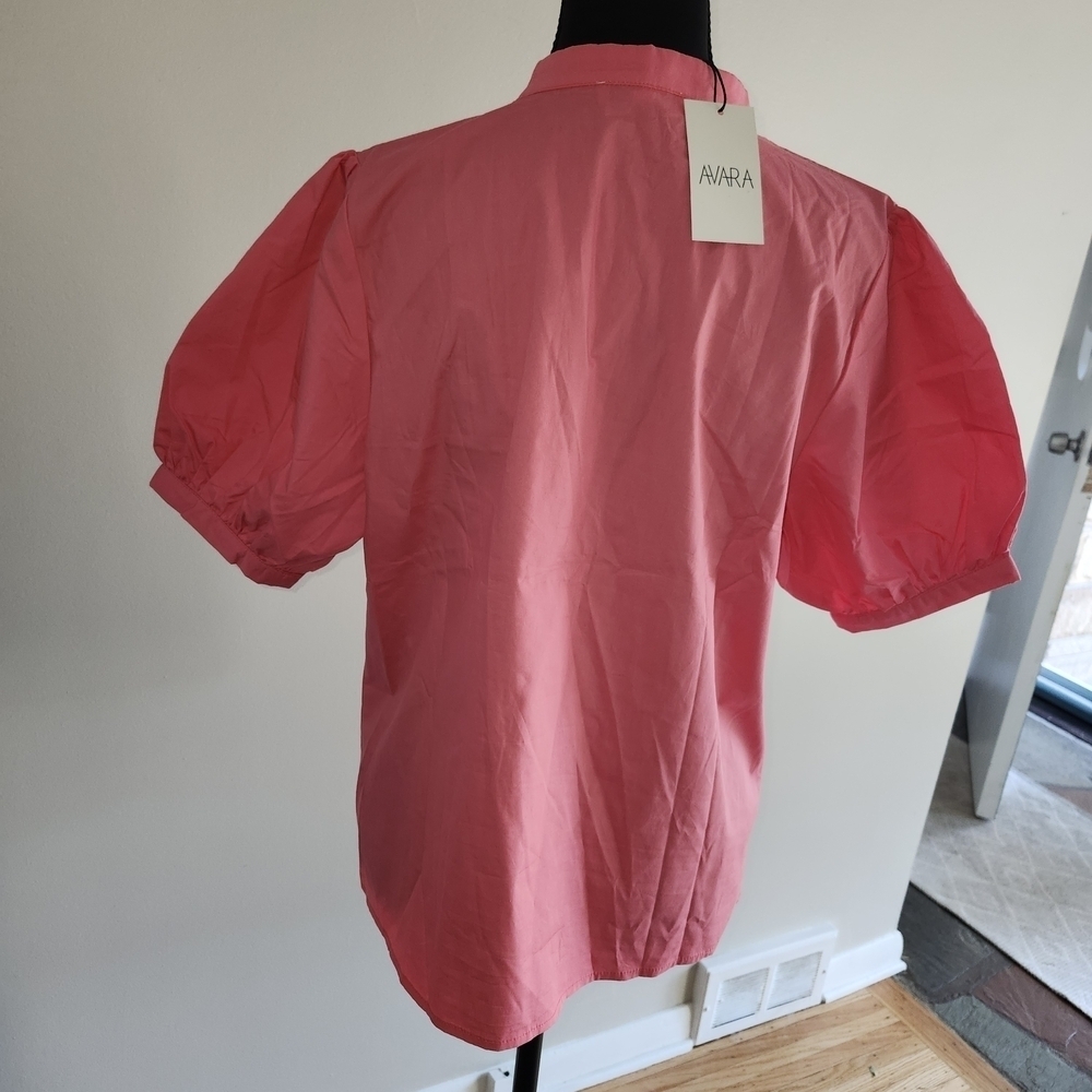 NWT Pink Ruffled Women's Top - Picture 2 of 4